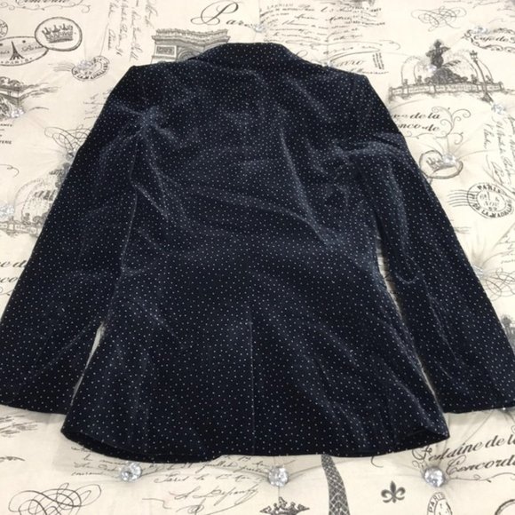 Theory Dotted Cinched Cotton Velveteen Blazer - Picture 9 of 10